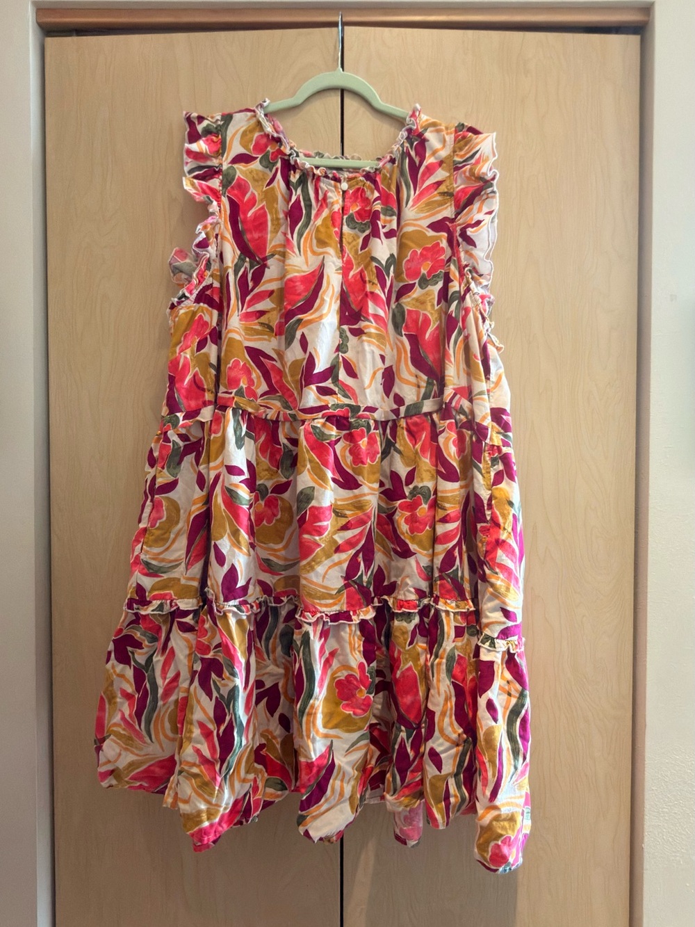 St. John’s Bay tropical tiered sundress, sz 3x